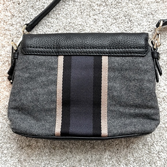 NWOT - Kate Spade Jackson Street Harlyn Felt Crossbody Bag - Grey/Black/Blue - Picture 6 of 7